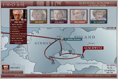 SURVIVING AUSCHWITZ: Five Personal Journeys Exhibit Instructions: PAGE 6 SURVIVORS TAB At any time, you can access the SURVIVORS TAB at the top portion of the exhibit.