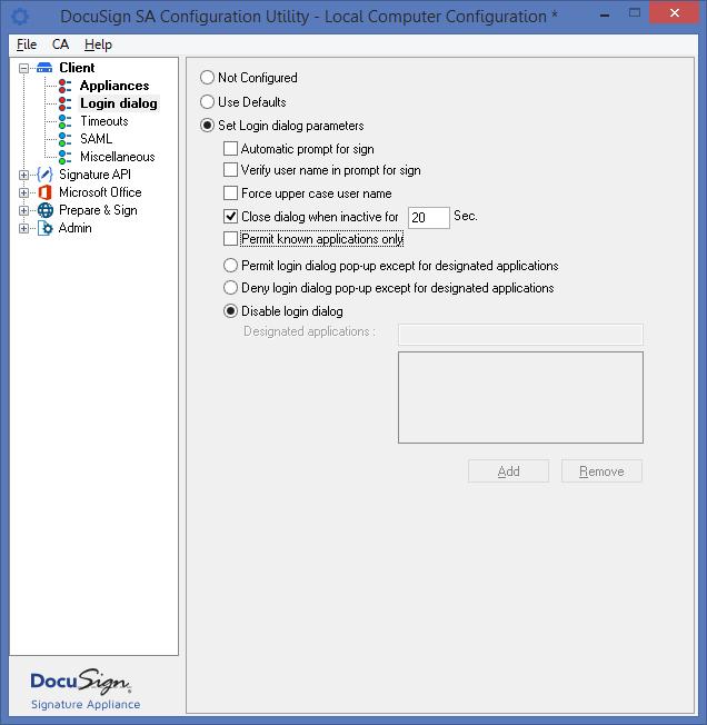 DocuSign Signature Appliance SharePoint Connector Guide 14 8. 9.