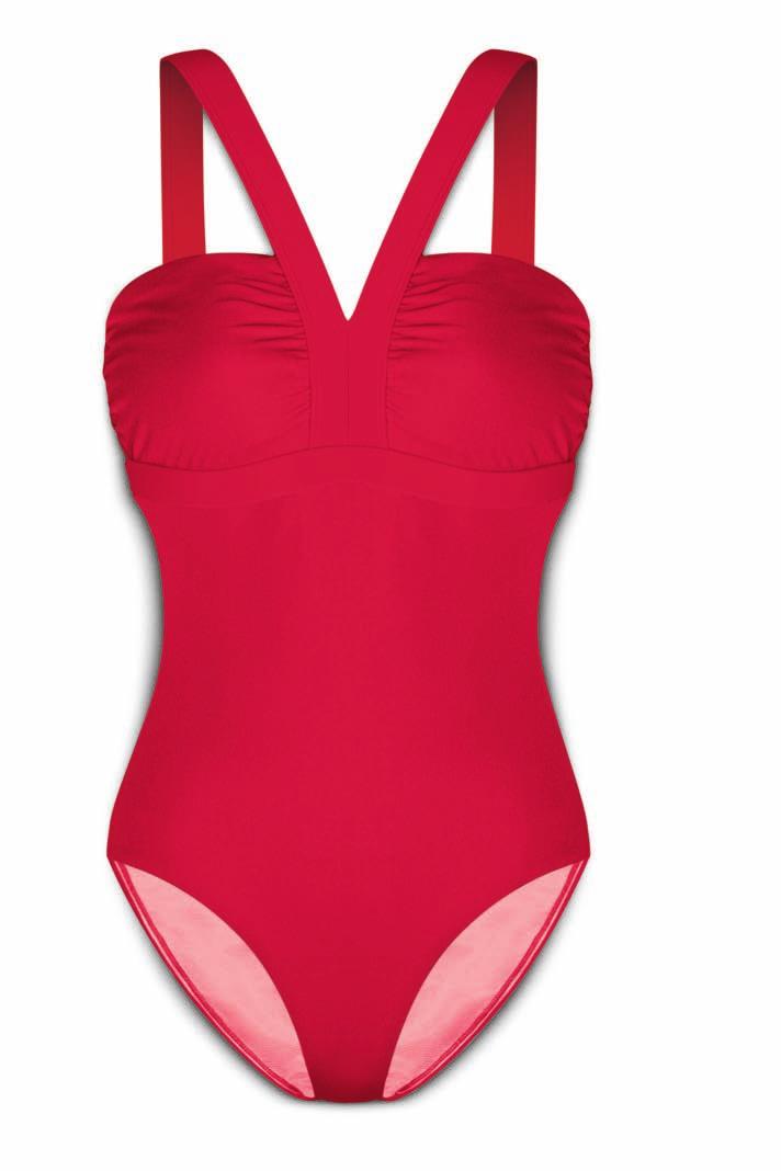 Convertible One Piece Convertible straps allow for versatile styling