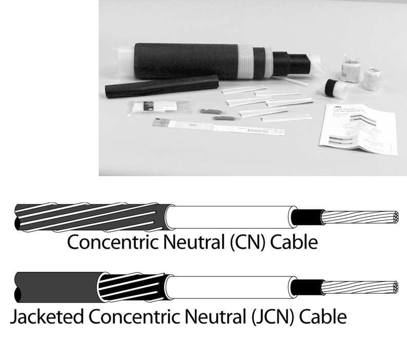 35 kv: 3M Cold Shrink Splice Kits: Single Conductor (/C) 3M Cold Shrink QS-III Inline CN/JCN Cable Splice Kits 5467A and 5468A Series 3M Cold Shrink QS-III Inline CN/JCN Cable Splices 5467A,