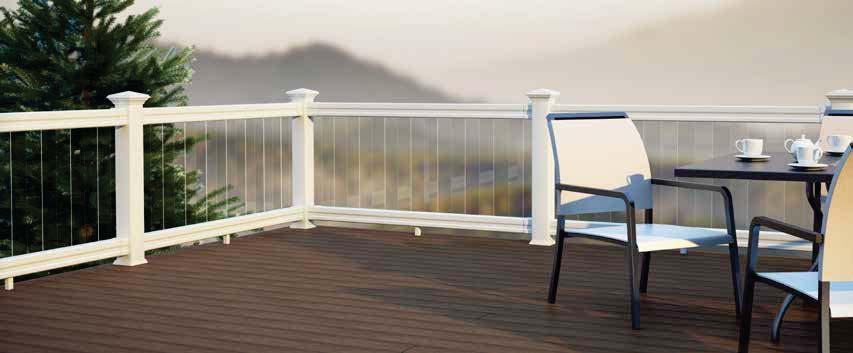 GET THIS LOOK Deckorators Heritage Barrel-aged Oak decking with white CXT Architectural