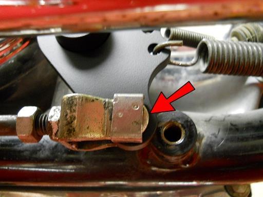 Connect the brake linkage to the ARM14 with the clevis pin