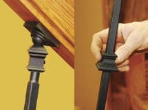 You can install it yourself in less time than traditional iron balustrades.