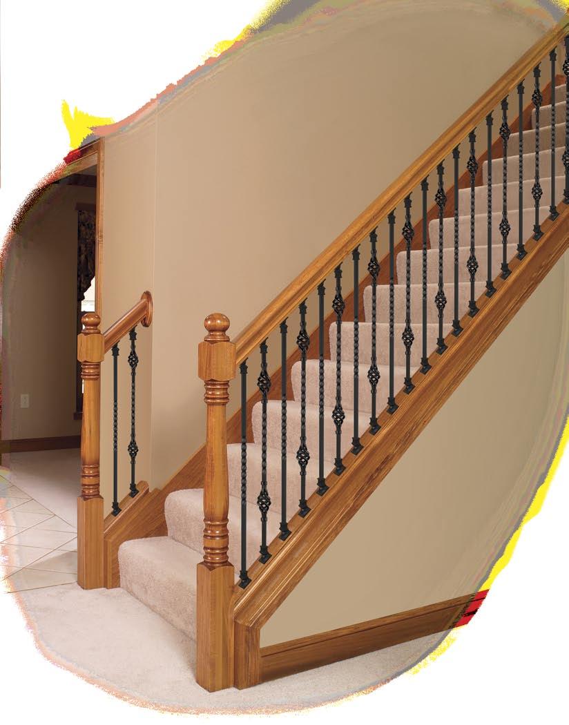 1/2 HOLLOW Square Kneewall Balusters Square Kneewall Balusters 1/2 HOLLOW The balusters shown on these two pages are specially designed for Kneewall stairs.