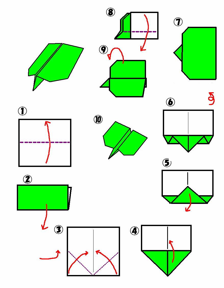 Illustration 3B Make a square piece of paper, fold it in half and make a rectangle Make a crease and open up the paper Fold both corners to the center and make a triangle on one side Fold up the