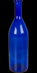 Glass Blue Wine Bottle Code: GLA072