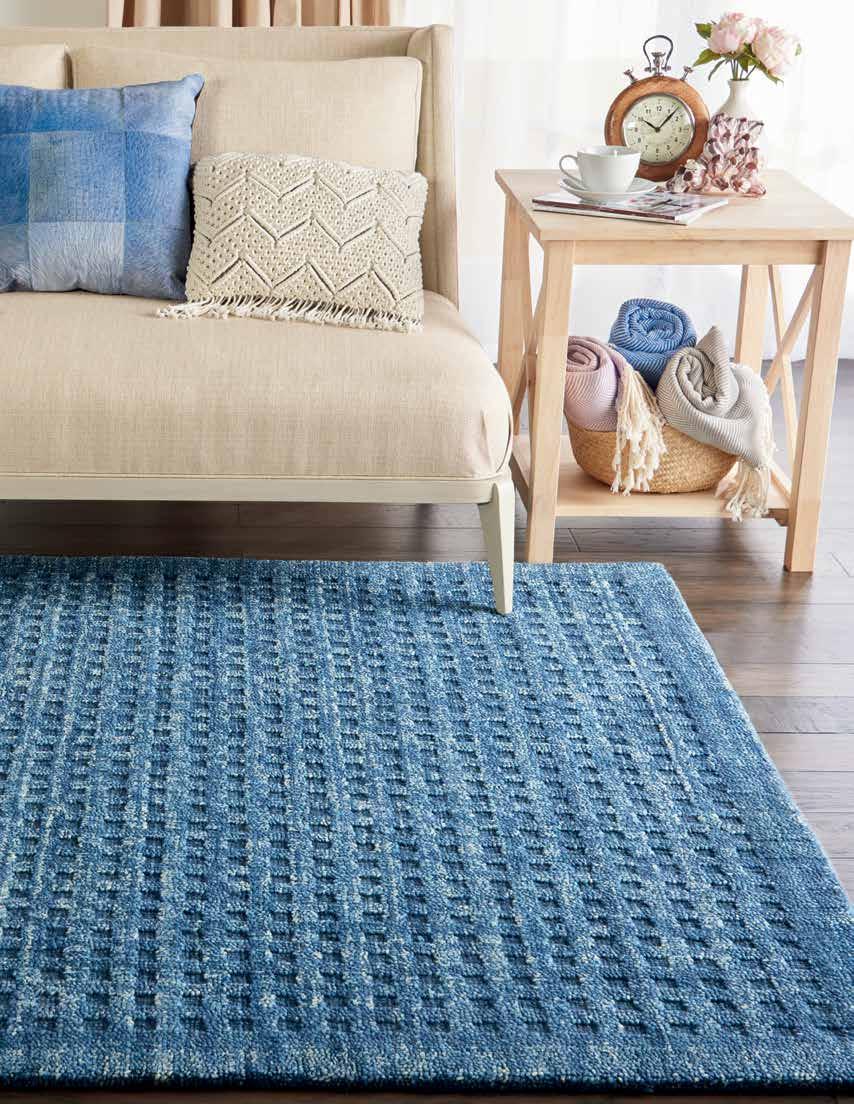 SHOWN MNN01 NAVY MARANA COLLECTION The Marana area rug collection from Nourison is all about easy style and longlasting comfort.