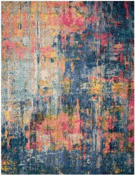 Each stunning area rug conveys a sense of movement and energy that verges