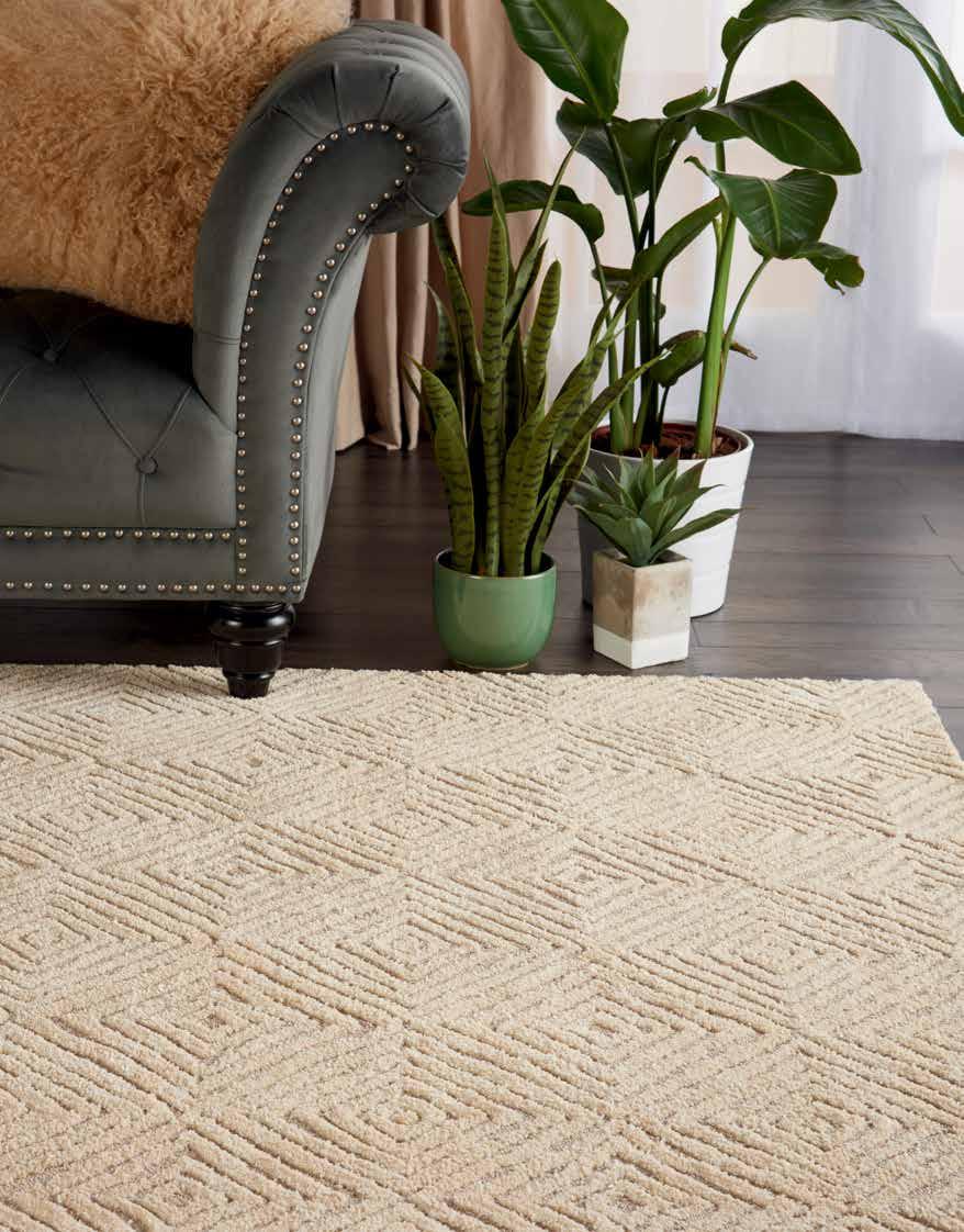 SHOWN DECO1 TAUIV DECO MOD COLLECTION This stunning Deco Mod collection of area rugs from Nourison features Art Deco-inspired designs