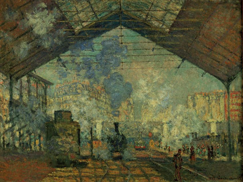 Artist: Claude Monet Title: Gare St- Lazare Medium: Oil on canvas Size: 29¾ X 50" (75.