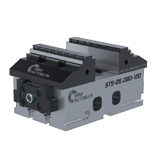 ST5-2G 080 Self-centering vice Sealed safed spindle Centrical clamping Application/customer benefits High precise 5-axis centric clamping vise with highest repeatability Sealing for protection