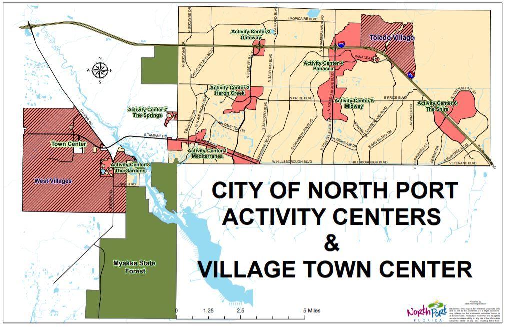 North Port Map 1 South School Avenue
