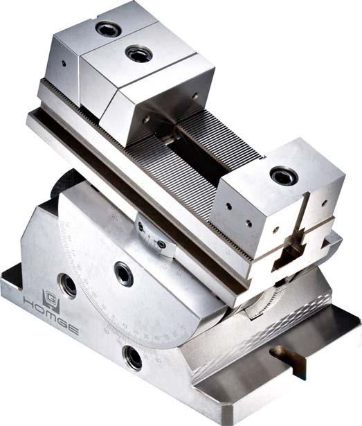 55 VICES UV-120 UV-80 STANDARD ACCESSORY: 1 pc of T Wrench V-32~33 PRECISION UNIVERSAL VICE Model: UV-80, 120 Precision graduation for accurate reading Horizontal swivel through 360º Tilts 45º