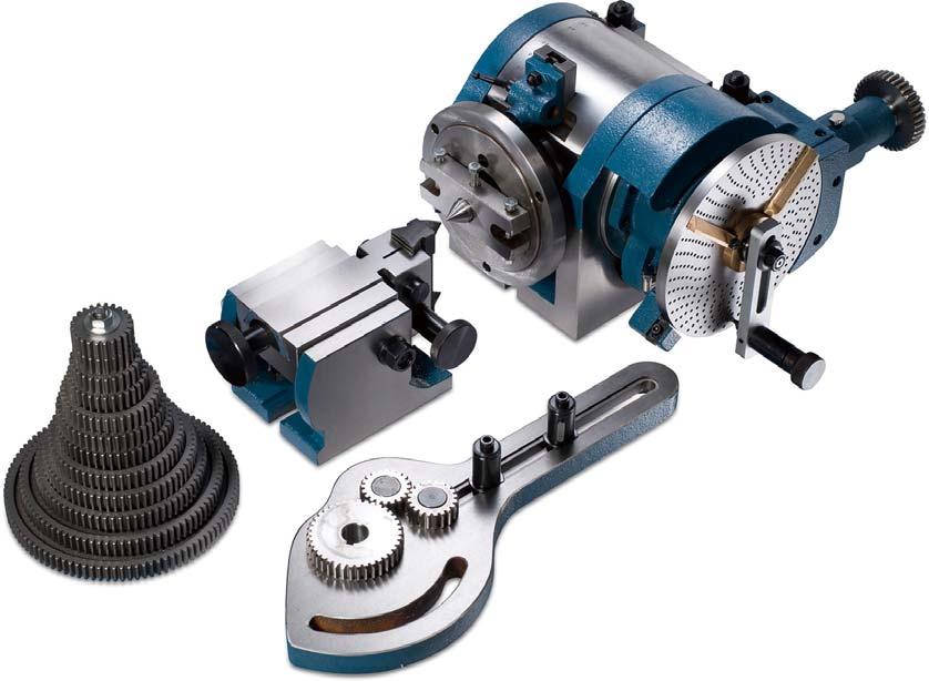 74 DIVIDING EQUIPMENT OPTIONAL ACCESSORY: 7 3-Jaw Chuck D-32 SUPERIOR UNIVERSAL DIVIDING HEAD Model: HCM-2 The Universal Dividing Head can be used for Simple Dividing and also for producing worms, by