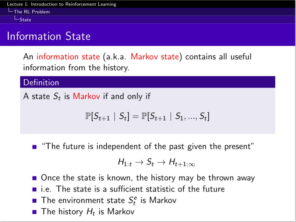 Markov State =