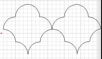 12 Alternating Patterns Alternating patterns are patterns designed to shift horizontally every other row. An example is the cloud pattern shown below. The horizontal spacing between rows is 0. 1.