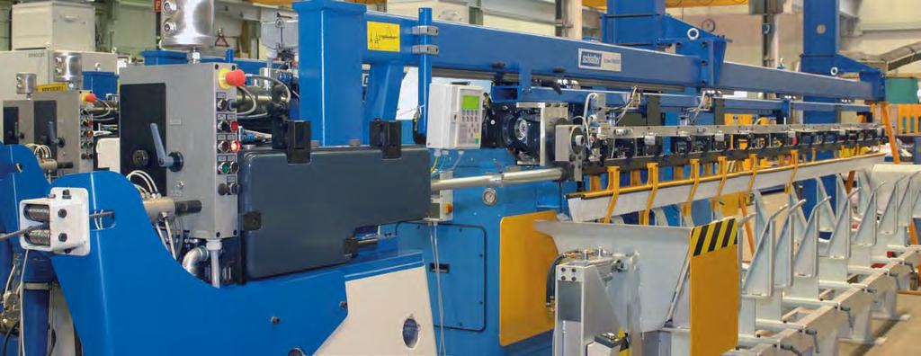12 System Syrocut Direct integration into the cross wire magazine Syrocut system for highly productive straightening and cutting of wires The Syrocut system consists of a synchronously operating