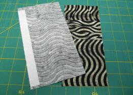Wrapping fabric around a flat seam creates bound edge!