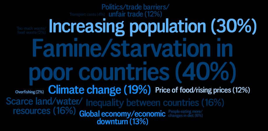 Public Attitudes to Science 2014: Main Report 145 What makes food security a big issue?