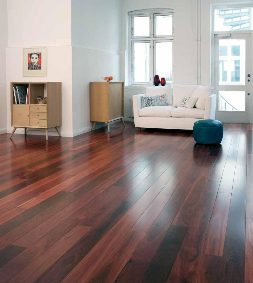 Junckers. Solid Jarrah Wide Board. Jarrah Wide Board Style, atmosphere A solid wide board floor adds much more to a room than just a stable walkway.