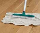 Pour a thin coat of Junckers Top Oil onto the surface and wipe into the floor using a Junckers Mop Kit.