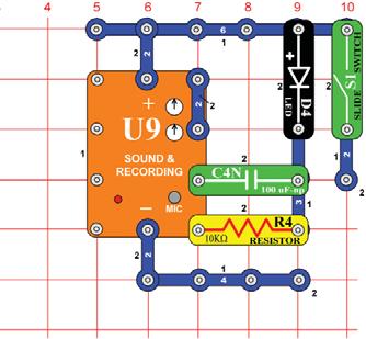 You can shut off the sound by turning on the left slide switch. You can change the sound by replacing the 100Ω resistor (R1) with the 10KΩ resistor (R4).