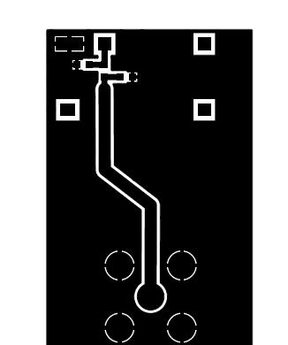 If there are several layers in the PCB, there is an advantage to add via holes for interconnection of the ground areas.