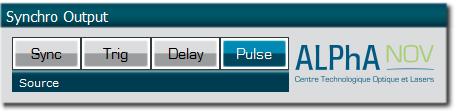 1 o Set the input pulse Source to Direct Output Pulse window : o Choose the output delay value o Choose the output pulse width o Auto Fine Delay may be let in auto