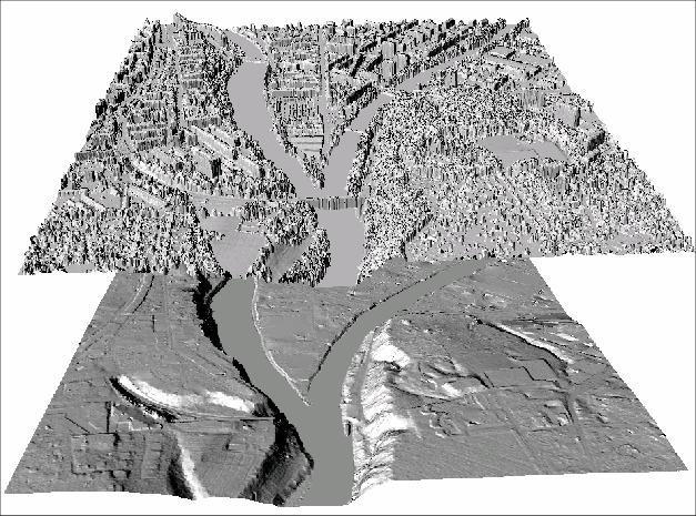 THE TOPOGRAPHIC LANDSCAPE MODEL Faster: roads and buildings updated every year. More precise: accuracy of +1m for important features; surface and terrain models gathered by airborne laser scanning.