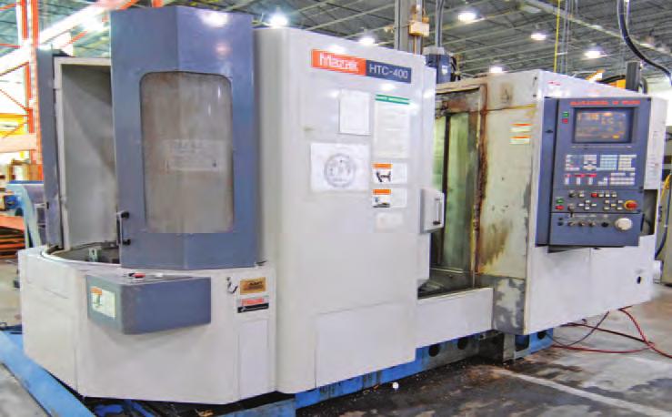 DEKAMAT 321 table type horizontal boring mill with 5 spindle, 44 x 38 rotary