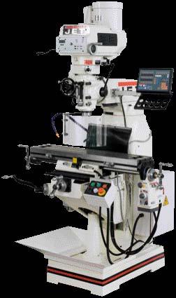 MILLING / DRILLING JVM-836VS Z Y X 3-Axis Digital Readout MILLING / DRILLING Automatic x-feed with limit switches and quick motion button JVM-836VS VERTICAL MILLING MACHINE WITH 3-AXIS DIGITAL