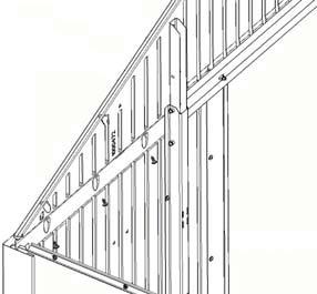 8c Set a Gable on the top of the Front Wall and secure with Screws ().