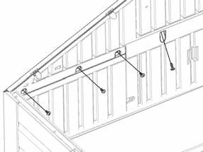 (22) MM (2) FB (2) MJ (2) Hardware Bags: 1011135, 1033789, 1013053 8q Install Gable Brace (BD) between last Truss Assembly and the