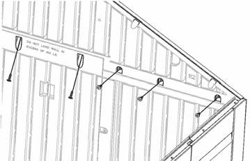 You will need to remove the Hex Bolts (FB) and Nuts (MJ) from the bottom of the Gable, and then reattach to the Gable Gable Brace
