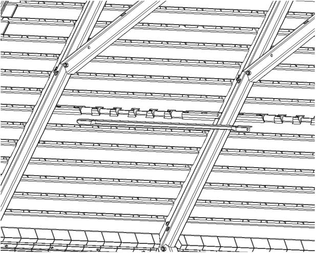 Connect Inner Roof Panels to the Gable 1 2 Assembly Tip #11 Note: You may need to apply pressure to Walls or Roof Panels to get screw pilot holes to line up. 1. Line-up slots in Gable with holes in the Inner Roof Panel.