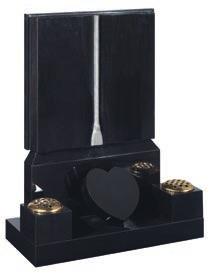 in each corner. All Polished Star Galaxy Granite. A simple and classic cremation heart.