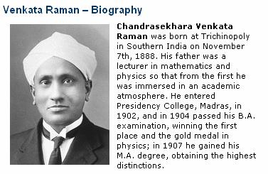 Raman: (Historical Note) Raman Effect or Raman Scattering: A phenomenon observed in the scattering of light as it passes through a transparent medium; the light undergoes a change in