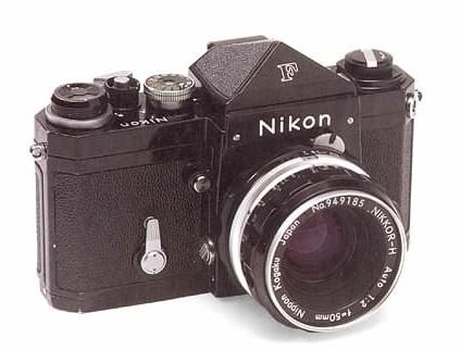1959 Nikon F Voice-controlled camera First motorized SLR First