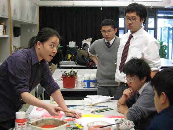 Diocesan Boys School - Visual Arts Department To the delight of young artists and art enthusiasts, a special visit from internationally acclaimed artist Michael Andrew Law of Hong Kong took place