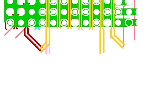 only escape one differential pair per channel per wiring level around perimeter of module.