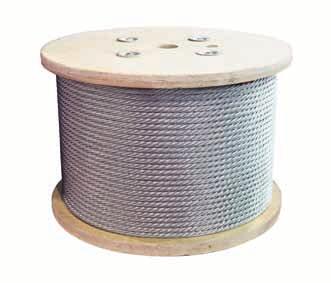 Steel Wire Rope Material: Stainless (AISI304, AISI316) or Carbon steel Construction: 1x3, 1x7, 1x12, 1x19, 1x37 6x7, 6x19, 6x19+FE, 6x19+IWRC, 6x37 etc. Diameter: 0.20mm 45.