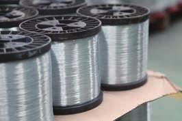 available. Electro Galvanized Steel Wire Size: 0.25mm ~ 4.00mm Zinc Coating: Min.
