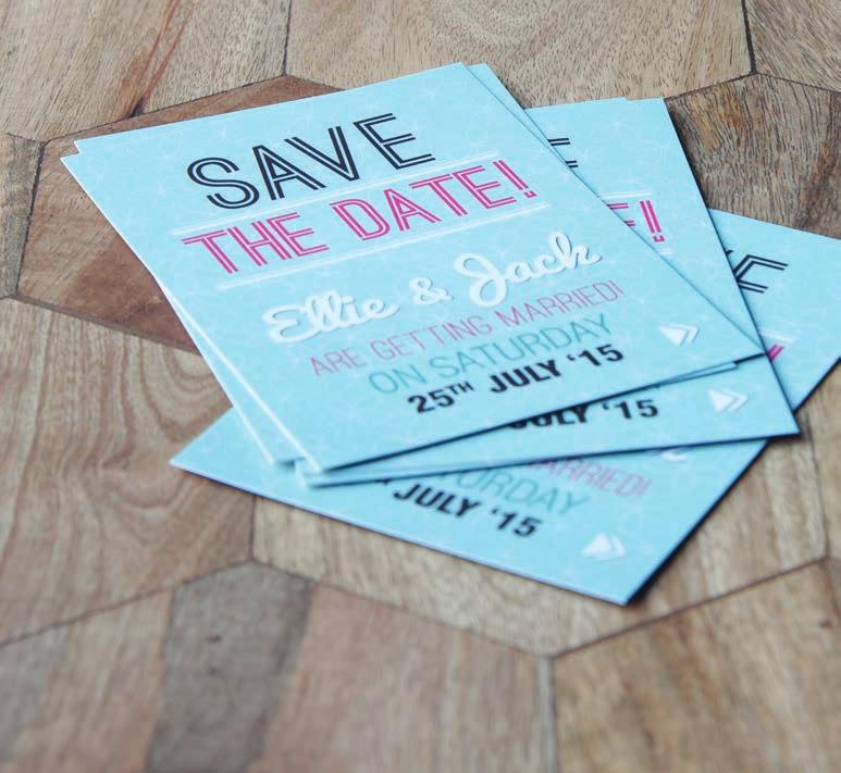 EXPRESS / POSTCARDS SAVE THE DATE WITH OUR RANGE OF POSTCARDS TAILORED JUST FOR YOU!