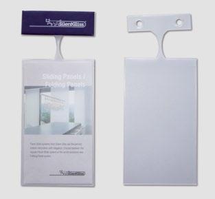 Plastic Leaflet Holders For use in conjunction with branding badge.