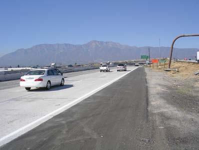 caused early deterioration of the two right-hand lanes of I-15 near its intersection with Interstate 10.