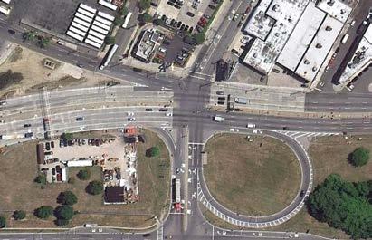 Figure 3.16. Aerial view of the Rockaway Boulevard-Farmers Boulevard intersection in Queens, N.Y.