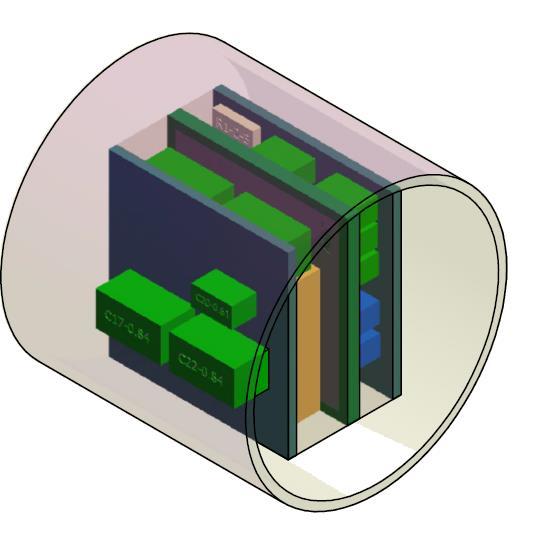 Example of medical application 2 3D module has to fit with the volume available in a cylinder of 6 mm diameter and a maximum lenght of 6 mm All