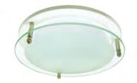 4" LED Recessed Downlight Trims Floating Glass Trim Floating glass disc; clear or white