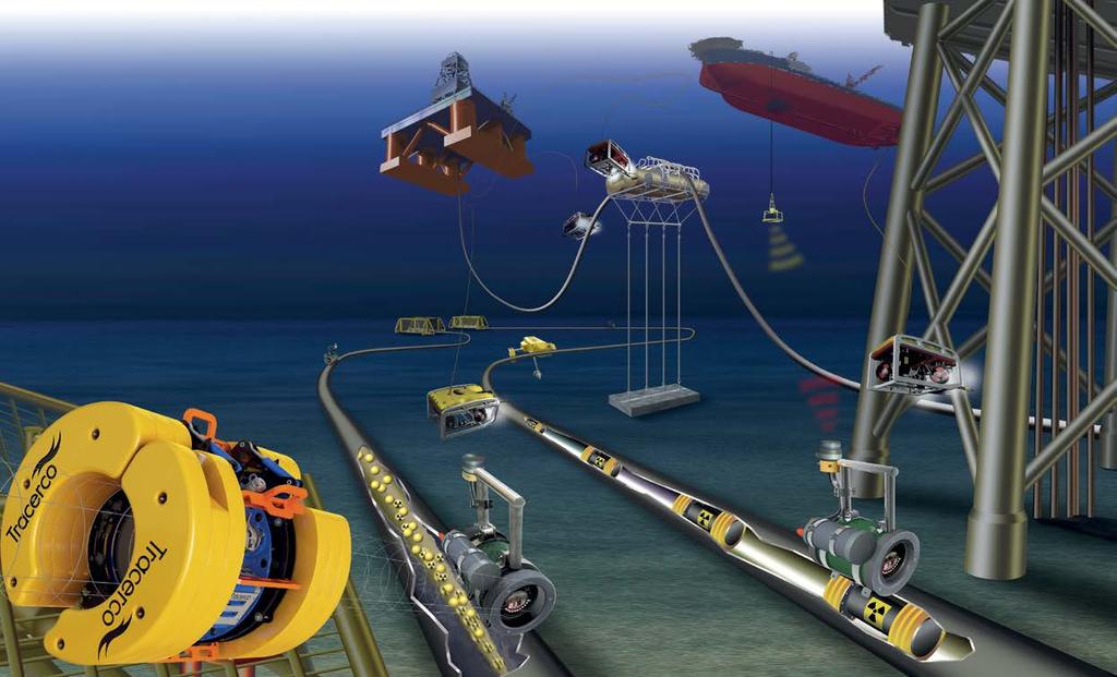 Explorer Buoyancy Tank Inspection Discovery CT Scanner Stuck Pig Detection FMI Grout Monitoring Pig Tracking Tracerco, part of FTSE 100 Johnson Matthey, offers a range of field proven subsea