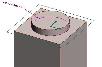 Click on, the Select Constraint tool. Double click on the diameter constraint. Alter the value to 24. Click on. Extrude the button.